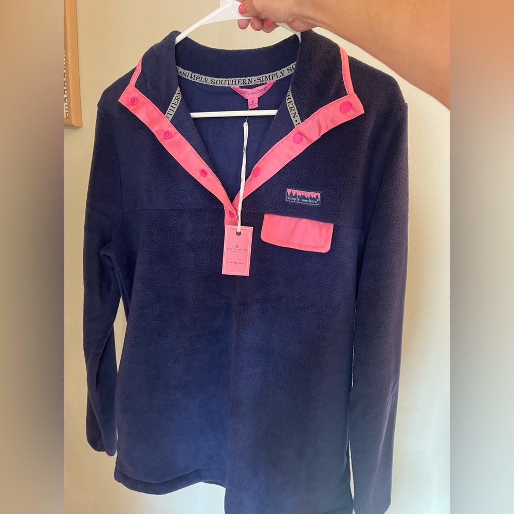 Simply Southern Kentucky Branded Fleece. Navy blue and pink.SmallNew with tags